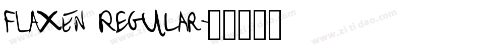 FLAXEN Regular字体转换